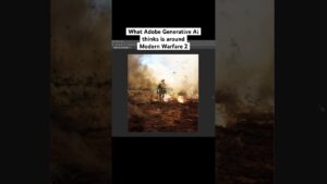 Photoshop Ai completes: Call of Duty: Modern Warfare 2 Cover Art [Generative Fill]