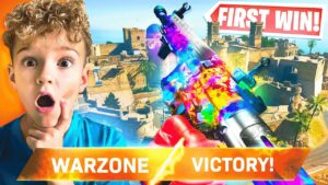 9 YEAR OLD GETS FIRST WIN ON NEW WARZONE MAP (FORT RESURGENCE)