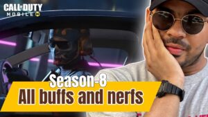 🔴LIVE - season 8 - Trying all buffs weapon in call of duty mobile | new emotes edited