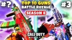 *SEASON 8* TOP 10 BEST GUNS In BATTLE ROYALE | Call Of Duty Mobile | Best GUNSMITH LOADOUTS IN CODM