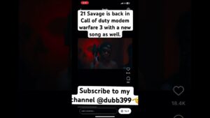 21 Savage is back in Call of Duty MWF3 with a new song . #21savage #callofduty #modernwarfare3