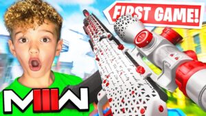 9 YEAR OLD PLAYS MW3 CALL of DUTY for FIRST TIME! (RATING at END)