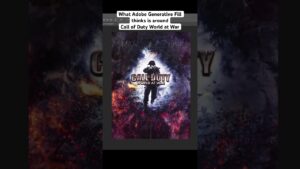 Photoshop Ai completes: Call of Duty: World at War Cover Art [Generative Fill]