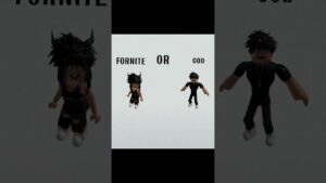 Bro, somebody asked me today, Fortnite or call of duty #roblox #meme