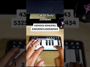 Call Of Duty Zombies piano Mobile tutorial
