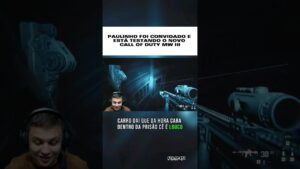 Paulinho foi convidado para testar o novo Call of Duty MW III #paulinho #callofduty #paulinholoko