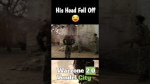 Call Of Duty Warzone Vondel City: His Head Fell Off 😂 #gaming #funny #laugh