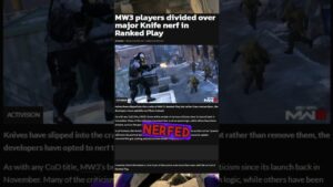 Call of Duty KNIFE NERF in ranked play #callofduty #ranked #shorts