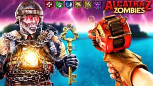 Escaping "ALCATRAZ" - BEST ZOMBIES EASTER EGG EVER!! (5 BOSS FIGHTS!!) (Call of Duty: WaW Zombies)