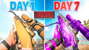 My 1 WEEK Keyboard and Mouse Progression! (Call of Duty)