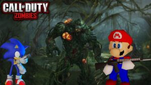 ZETSUBOU No SHIMA EASTER EGG CON MARIO Y SONIC BUSCANDO LA NUEVA CINEMATICA | COD ZOMBIES