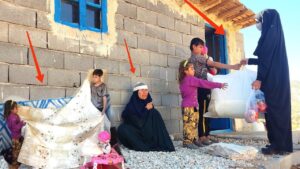 beyond the call of duty;  Policewoman support for children and sick mother