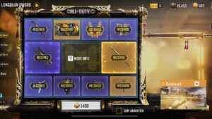 Buying the new Legendary SWORD Darkheart & P2W CBR4 by opening the LONGQUAN SWORD Lucky Draw in CODM