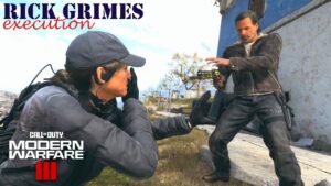 Rick Grimes Finishing Move Leave The Dead MW3 Tier 100 Season 2 Execution