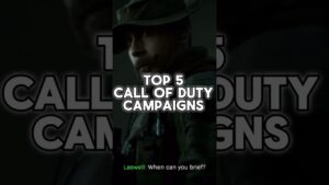 TOP 5 CALL OF DUTY CAMPAIGNS #COD #callofduty
