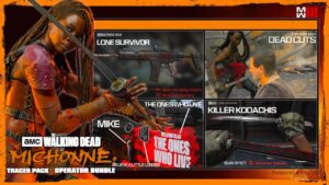 The Walking Dead Michonne Bundle Showcase [Finishing Move, Tracers, Death Effects] Call Of Duty MW3