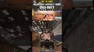 🔥Top 10 Best Zero Recoil Guns In Call Of Duty Mobile #shorts #trending #codm