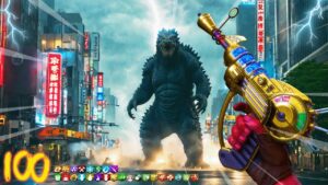 WORLD'S BIGGEST "GODZILLA" BOSS FIGHT EASTER EGG!!! (CALL OF DUTY ZOMBIES)