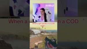 When a girl speaks in call of duty lobby …. #warzone #gaming