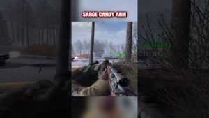 Sarge has a candy arm! (Call of Duty: United Offensive)