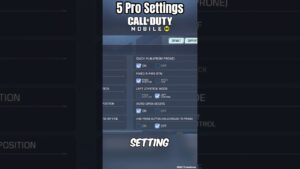 🔥These 5 Basic Settings Will Make You Pro In Call Of Duty Mobile #shorts #trending  #codm