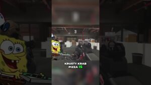 Unleashing the Krusty Krab Pizza Song in Call of Duty Modern Warfare #warzone #codmw3 #callofduty