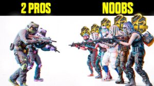 2 COD PROS VS 5 NOOBS (CALL OF DUTY)
