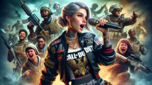 Beatboxing Girl on Call of Duty