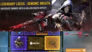 Showcasing the Legendary Locus - Demonic Breath by Purchasing the GRAVEYARD SHIFT Lucky Draw in CODM