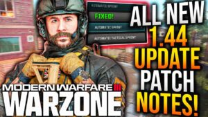 WARZONE: Full 1.44 UPDATE PATCH NOTES! RELOAD BUG FIXED, New Gameplay Changes, & More! (MW3 Update)