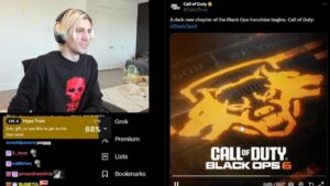xQc reacts to Call of Duty: Black Ops 6 Announcement