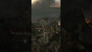 Protecting Zussman with Precision Snipes 🎯 | Call of Duty WWII #shorts